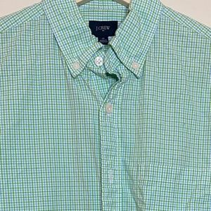 Green & Blue J. Crew button up